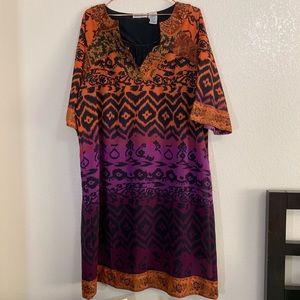 Jessica London | Bohemian Sheer Lined Dress - 14